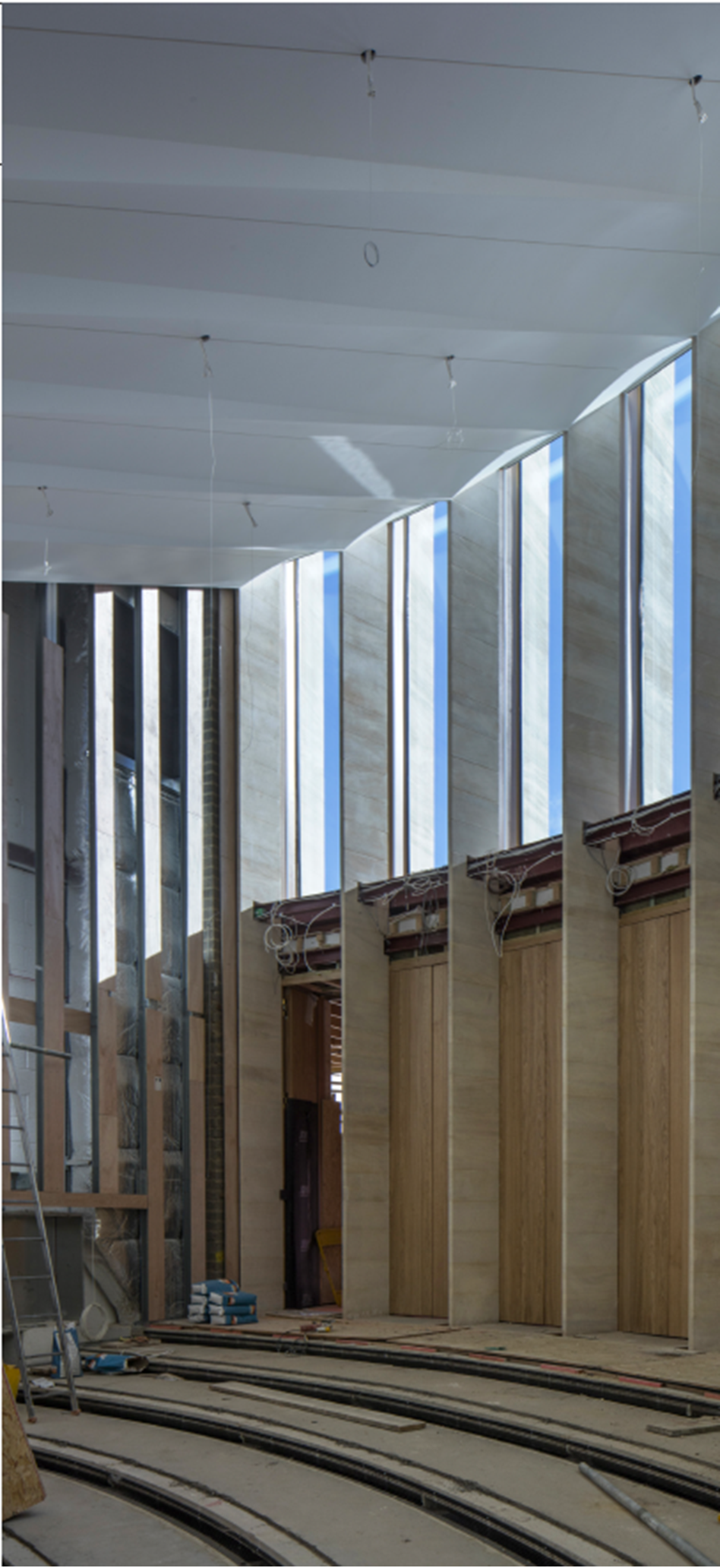 Internal view of the many auditorium entrance doorsets