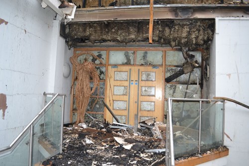 Fire Doors intact post a building fire